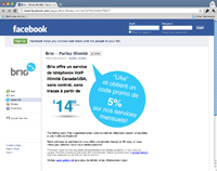 Promotion Brio Facebook